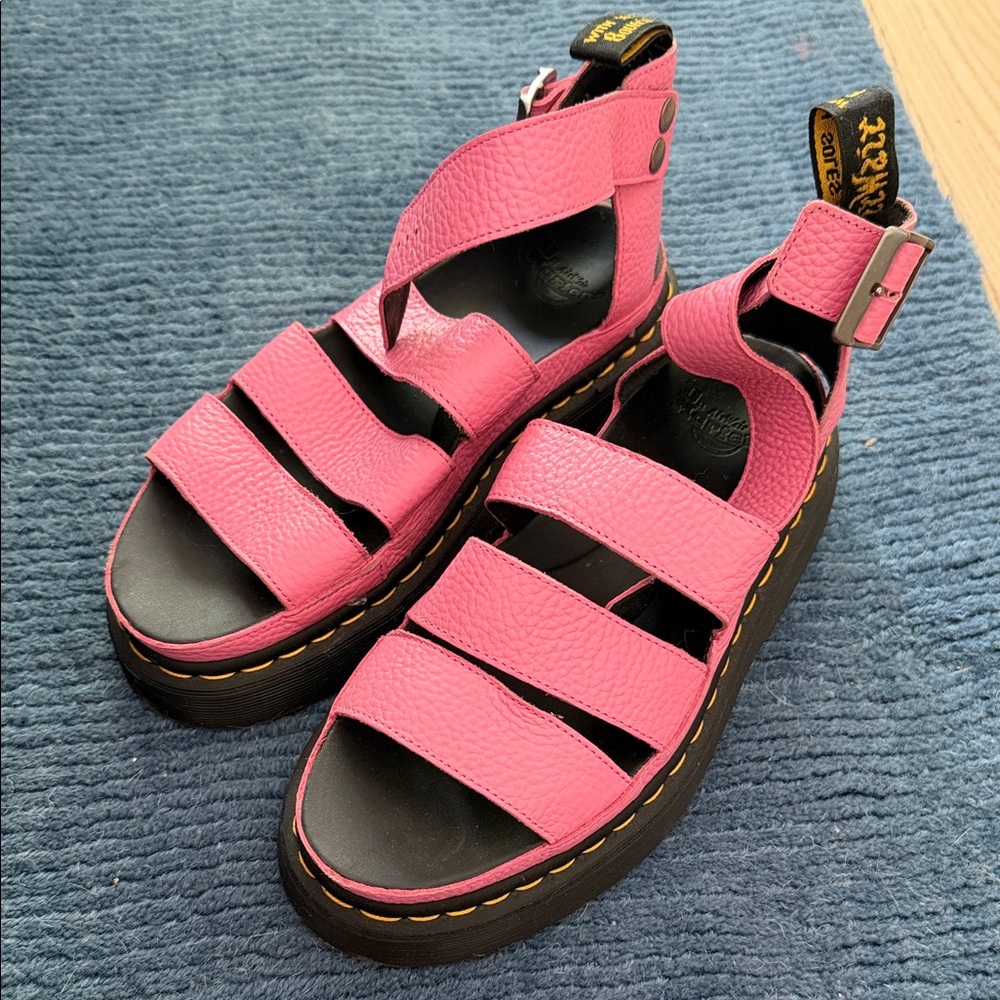 Dr Martens Pink Women's Platform Sandals